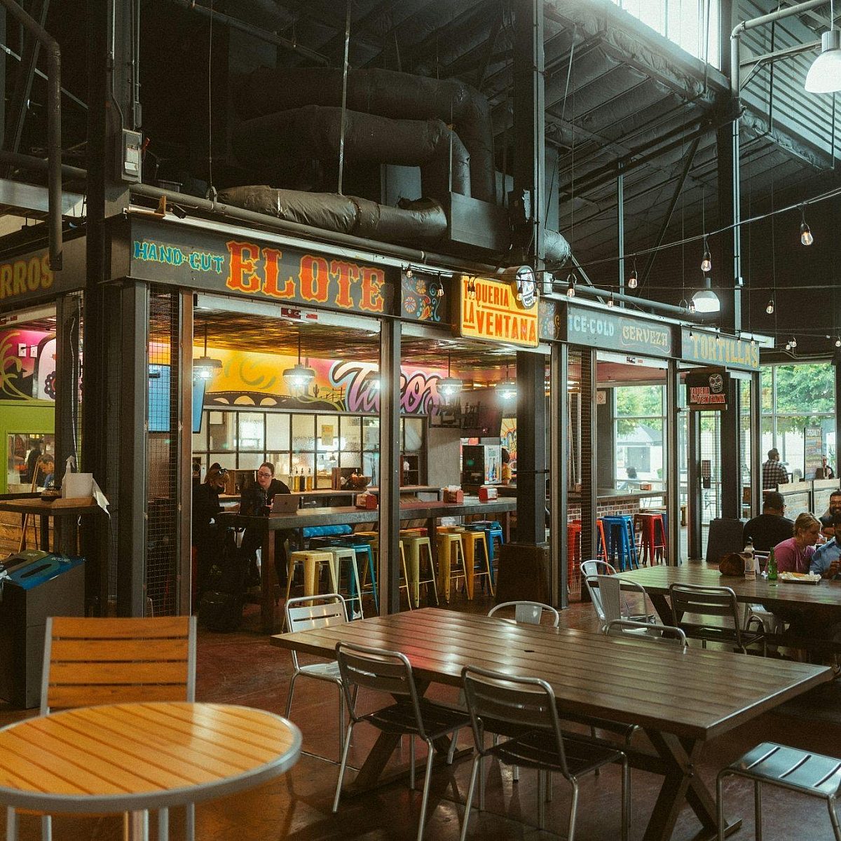 Food hall layout concept houston central