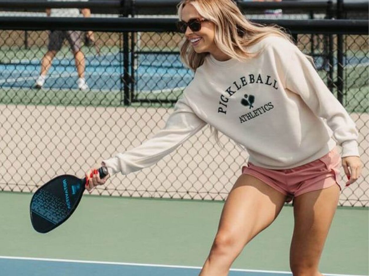 Girl Playing Pickleball