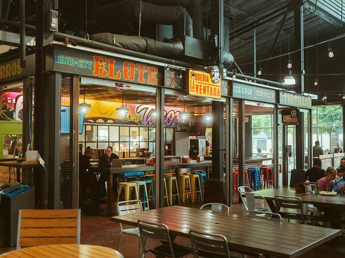 Food hall layout concept houston central